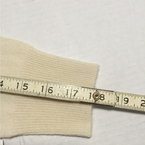 RACHEL ZOE MED 100% cashmere IVORY V NECK HI/LOW SWEATER NWT - Picture 6 of 8